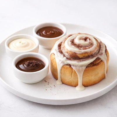 Image of Original Cinnabon Secret Served with 3 Sauces