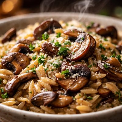 Image of Orzo and Mushroom Risotto