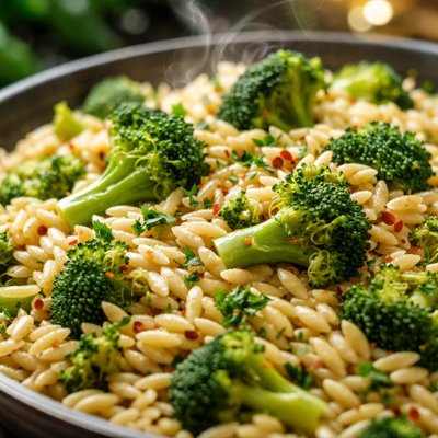 Image of Orzo Broccoli Pilaf