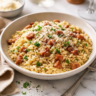 Image of Orzo Carbonara