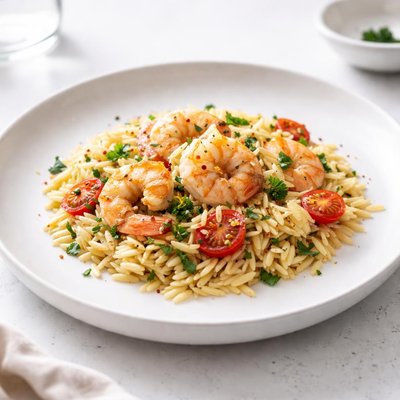 Image of Orzo Pasta with Shrimp