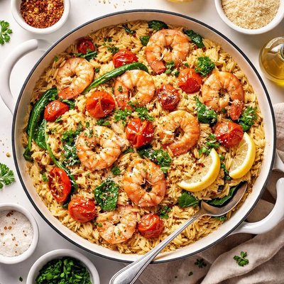 Image of Orzo Shrimp Risotto
