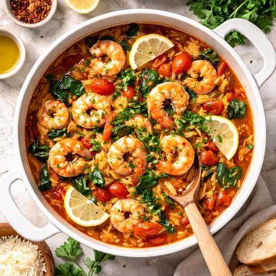 Image of Orzo Shrimp Stew