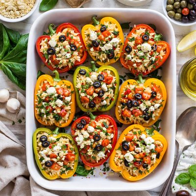 Image of Orzo Stuffed Peppers