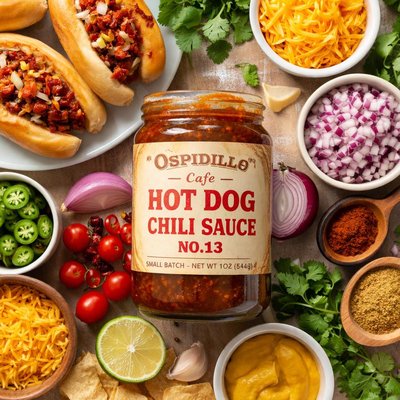 Image of Ospidillo Cafe Hot Dog Chili Sauce No 13