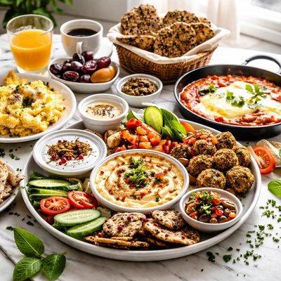 Image of Our Arab Breakfast with Gluten Free Option