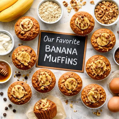Image of Our Favorite Banana Muffins