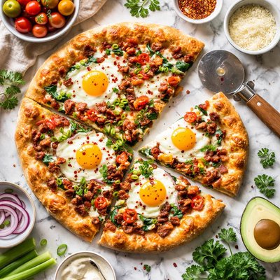 Image of Our Favorite Breakfast Pizza