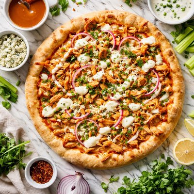 Image of Our Favorite Buffalo Chicken Pizza