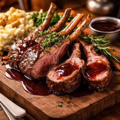Image of Outback Steakhouse Rack of Lamb Cabernet Sauce