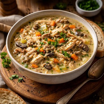 Image of Outstanding Chicken and Wild Rice Soup