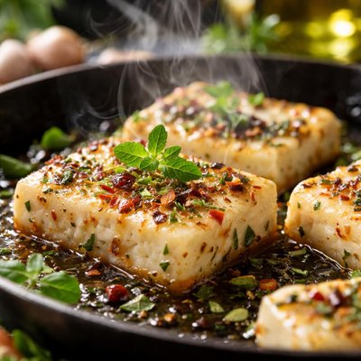 Image of Ouzo Marinated Greek Cheese