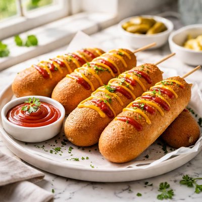 Image of Oven Baked Corn Dogs