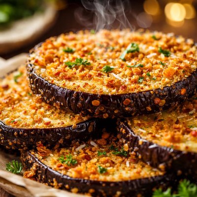 Image of Oven Baked Panko Breaded Eggplant