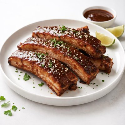 Image of Oven Baked Sweet and Sticky Pork Back Ribs