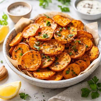 Image of Oven Baked Sweet Potato Chips