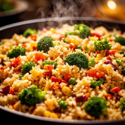 Image of Oven Baked Vegetarian Rice