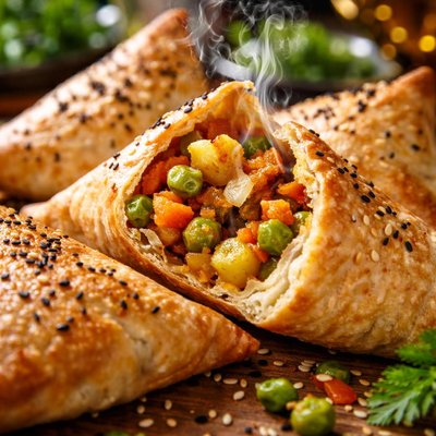 Image of Oven Baked Vegetarian Samosas