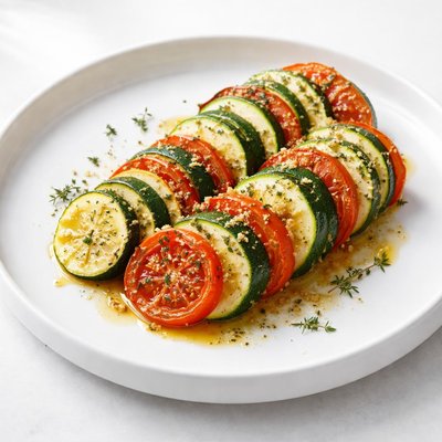 Image of Oven Baked Zucchini and Tomato Tian from Provence