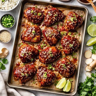 Image of Oven Barbecued Asian Chicken