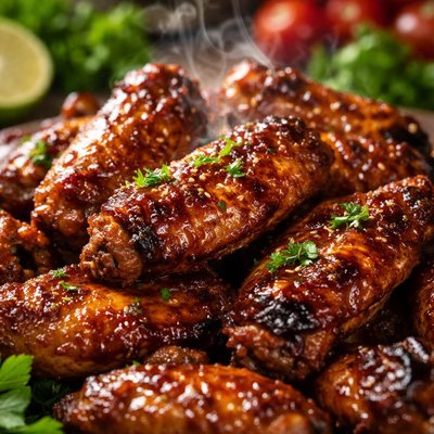 Image of Oven Barbecued Chicken Wings