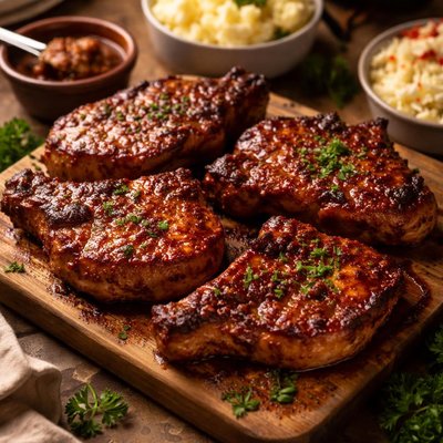 Image of Oven Barbecued Pork Chops