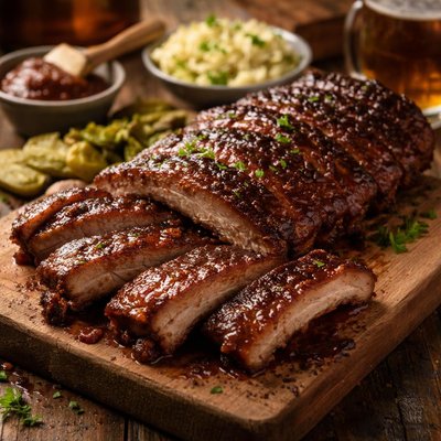 Image of Oven Barbecued Ribs