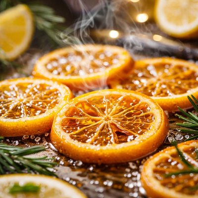 Image of Oven Candied Lemon Slices