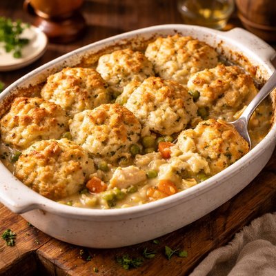 Image of Oven Chicken and Dumpling Casserole