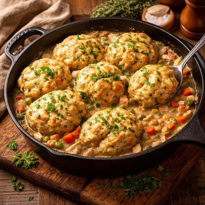 Image of Oven Chicken and Dumplings Homemade Gourmet