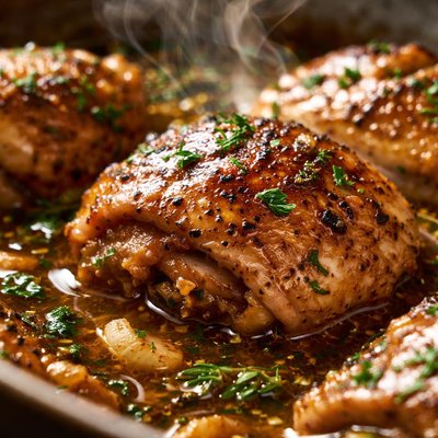 Image of Oven Chicken That Makes Its Own Gravy