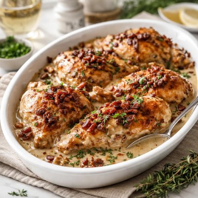 Image of Oven Chicken with Dried Beef Gravy