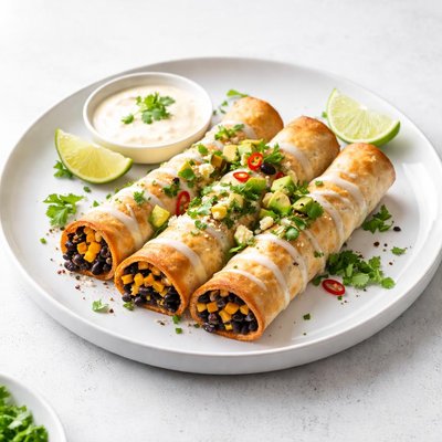Image of Oven Crisp Black Bean and Corn Flautas