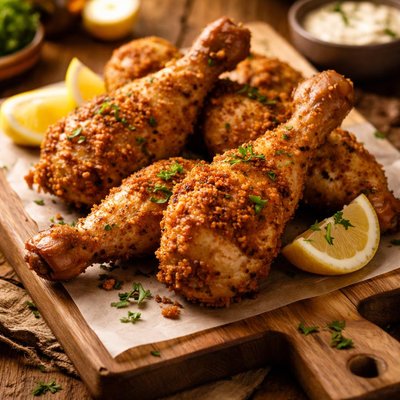 Image of Oven Fried Chicken Legs