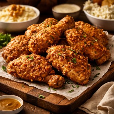 Image of Oven Fried Chicken Paula Deen