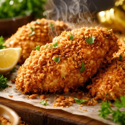 Image of Oven Fried Cornflake Chicken