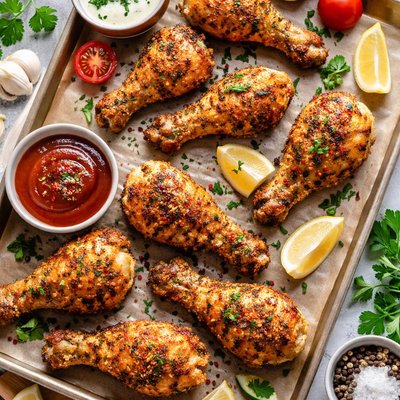Image of Oven Fried Drumsticks