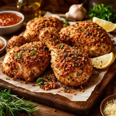Image of Oven Fried Italian Chicken