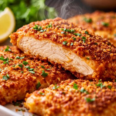 Image of Oven Fried Paprika Chicken Cutlets Weight Watchers