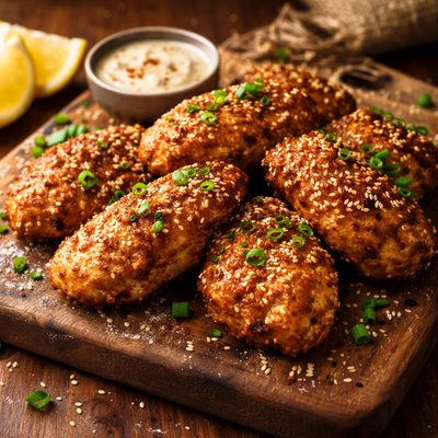 Image of Oven Fried Sesame Chicken