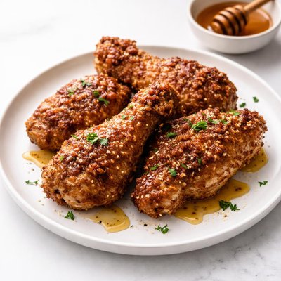 Image of Oven Fried Southern Style Cinnamon Honey Chicken