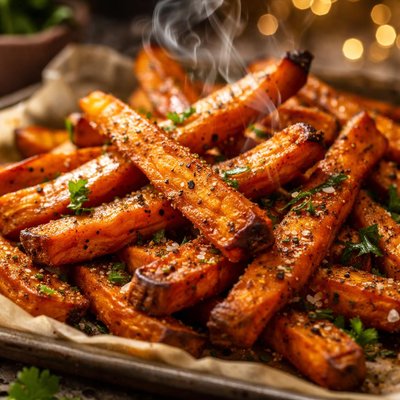 Image of Oven Fried Sweet Potatoes