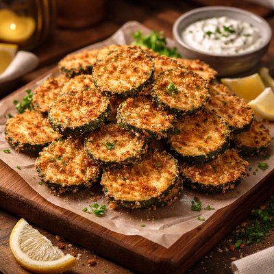 Image of Oven Fried Zucchini Chips