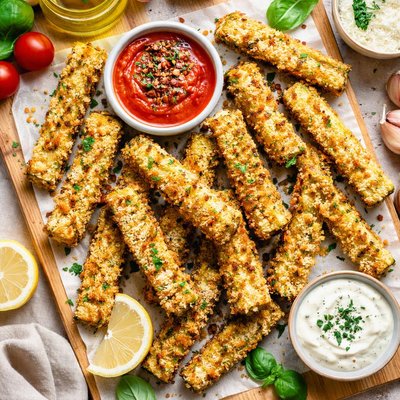 Image of Oven Fried Zucchini Sticks