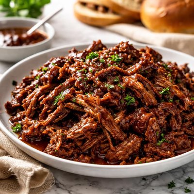 Image of Oven or Slow Cooker Barbecued Beef