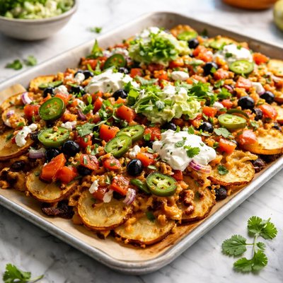 Image of Oven Potato Slice Nachos