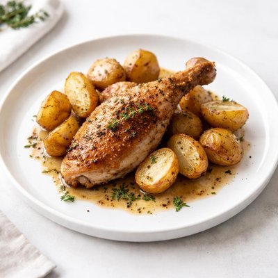 Image of Oven Roasted Chicken with New Potatoes