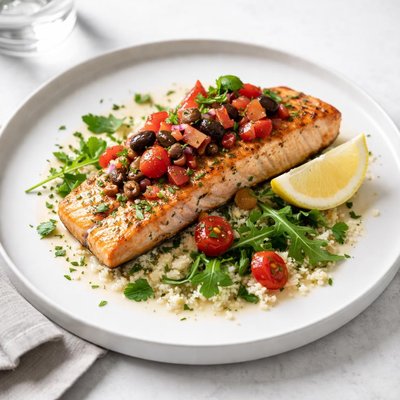 Image of Oven Roasted Mediterranean Salmon