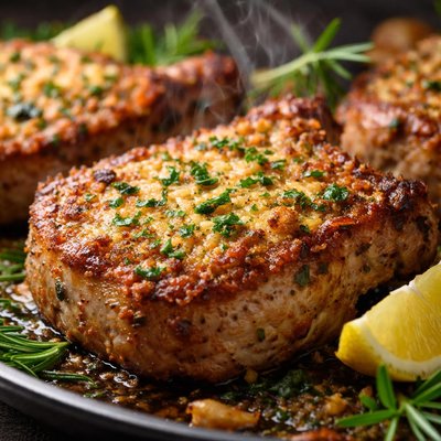 Image of Oven Roasted Parmesan Pork Chops