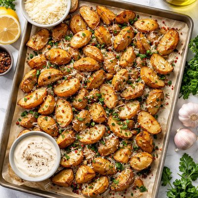 Image of Oven Roasted Parmesan Potatoes